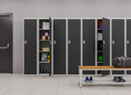 Flat-Packed Metal Storage Cabinet – Lockable, Adjustable Shelves - KDS Series